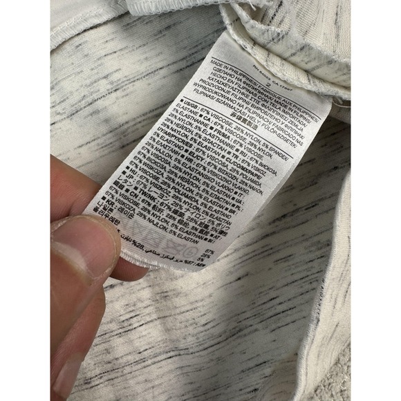 Banana Republic Dress Womens 2 White Gray Zip Pockets Sleeveless Sheath Back Zip - Picture 5 of 8